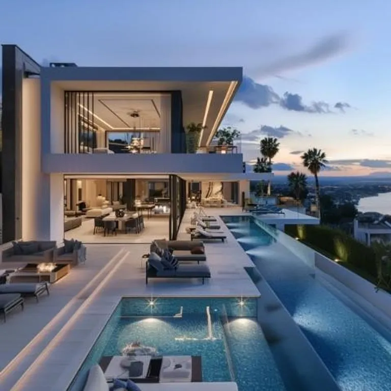 Piscine - Luxury Villa with Indoor Pool in Marbella
