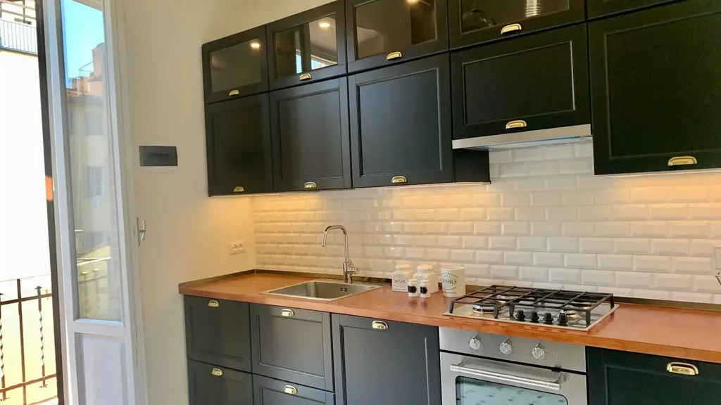 Köök - Elegant 2-Bedroom Apartment in Florence