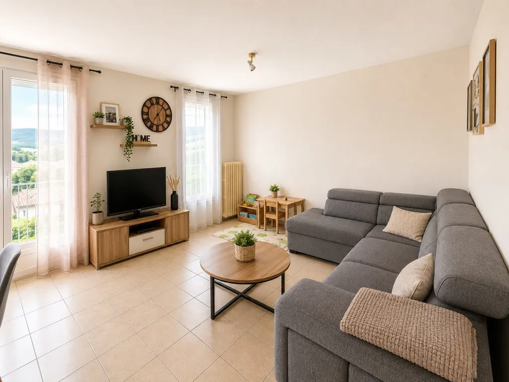 Séjour - Appartement T3 avec Balcon à Beaumont