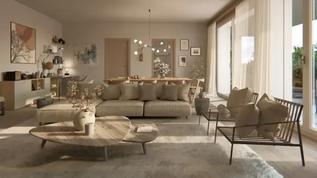 Séjour - Contemporary Apartment with Terrazzo in Pieve Emanuele
