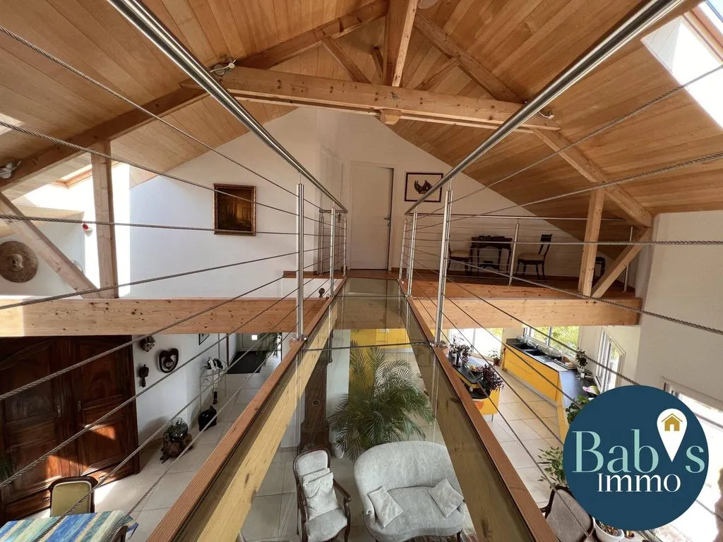 Séjour - Maison Contemporaine avec Piscine à Linac