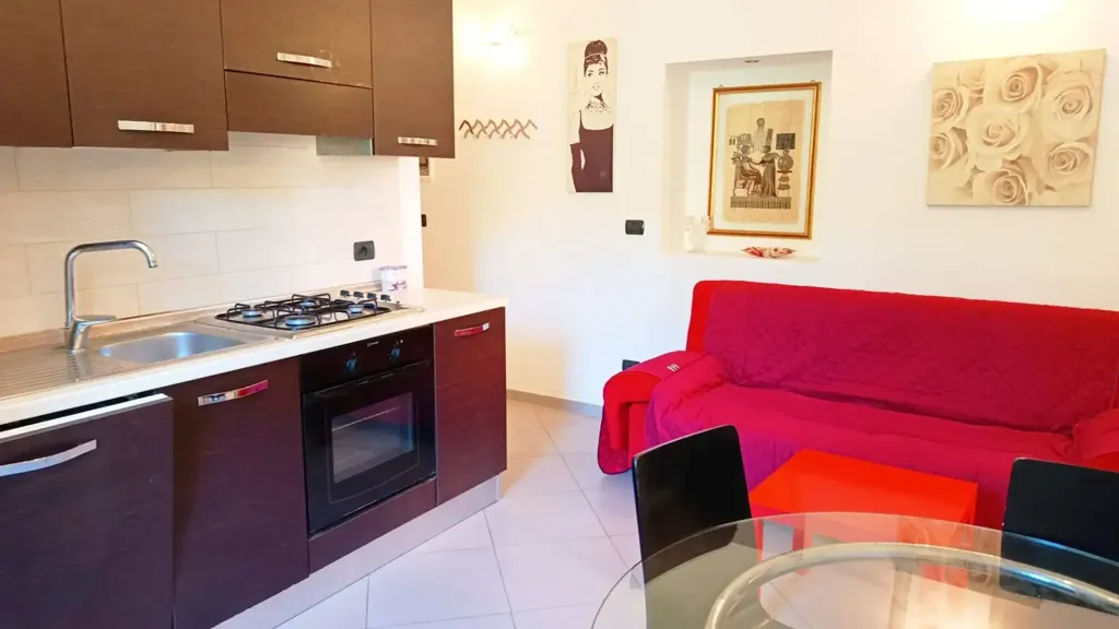Köök - Bright Apartment with Balcony in Monte Argentario