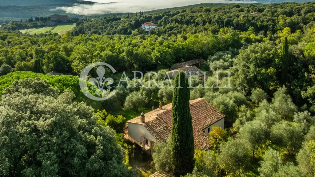 Vue aérienne - Luxury Farmhouse with Pool in Monteriggioni