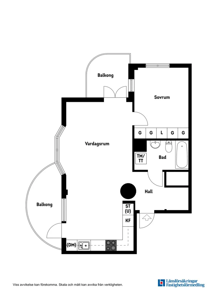 Plaan - Apartment with Balcony on Tegelviksgatan, Södermalm
