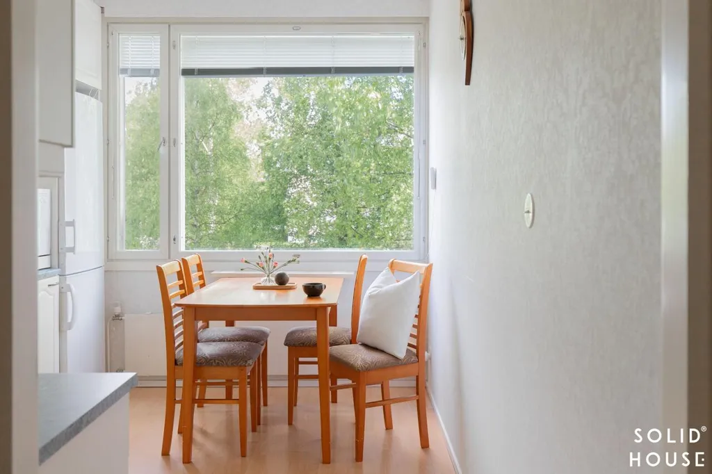 Dining Room - Spacious Apartment with Balcony in Laitila