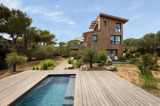 Pool - Luxury Villa with Pool in Bonifacio