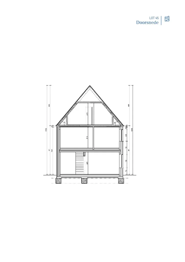 Plan - Maison semi-détachée avec carport à Ertvelde