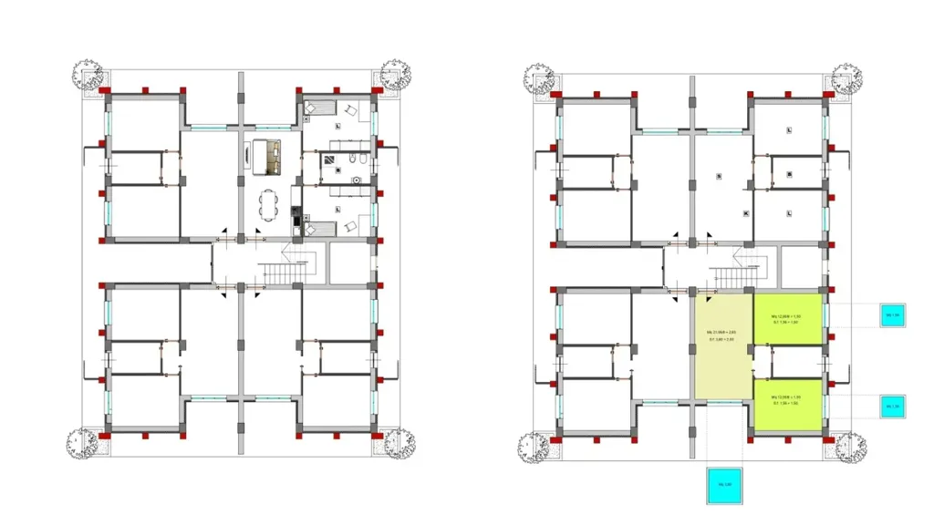 Plaan - New Apartment with Terraces in Rende