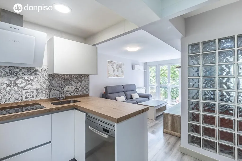 Köök - Modern Flat with Terrace in Avenida Cervantes, Granada