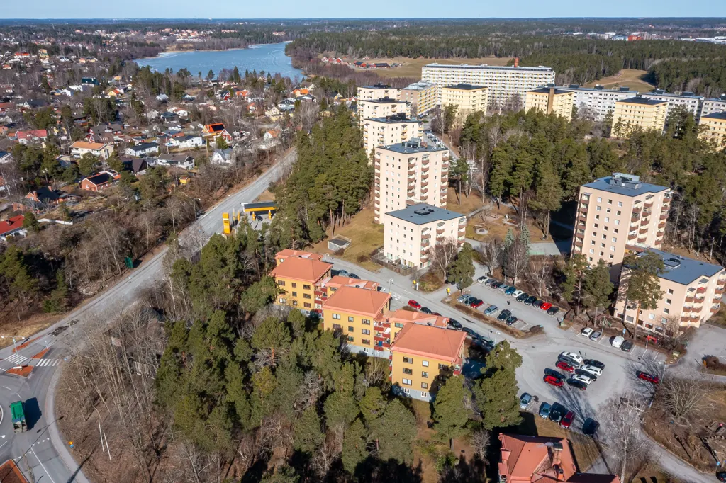 Vue aérienne - Sunny Balcony Flat in Hägernäs