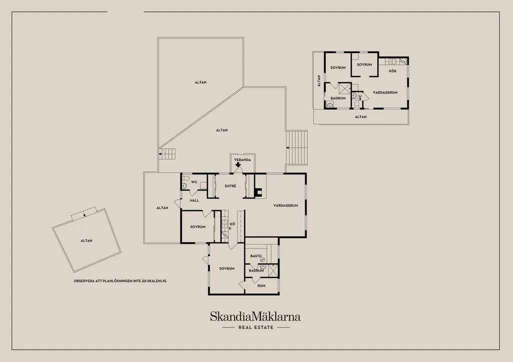 Planimetria - Lake View Property with Multiple Houses in Nyköping