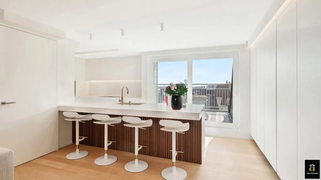 Cuisine - Penthouse Ensoleillé avec Terrasses à Knokke
