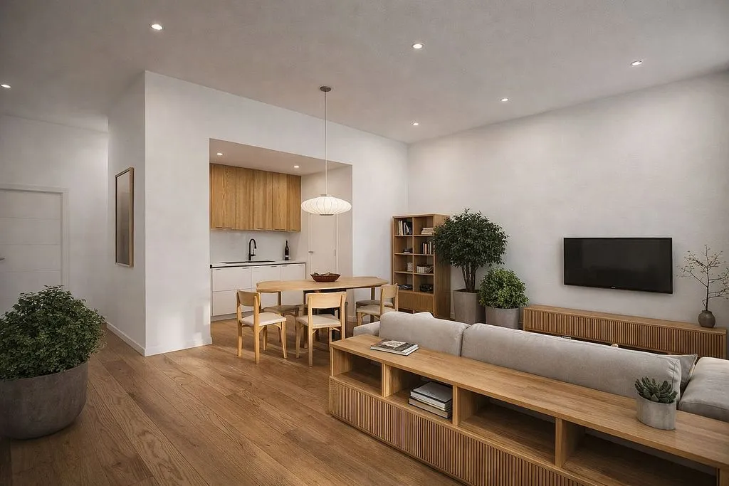 Séjour - New Flat with Pool in Badalona