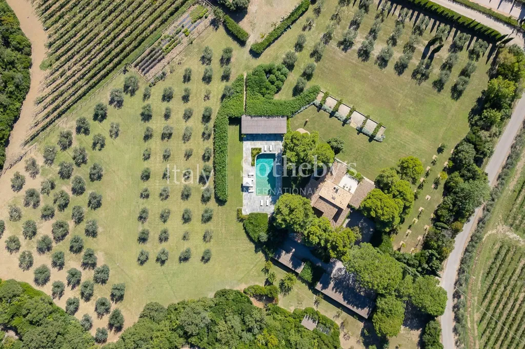 Õhuvaade - Rustic Casale with Pool in Capalbio
