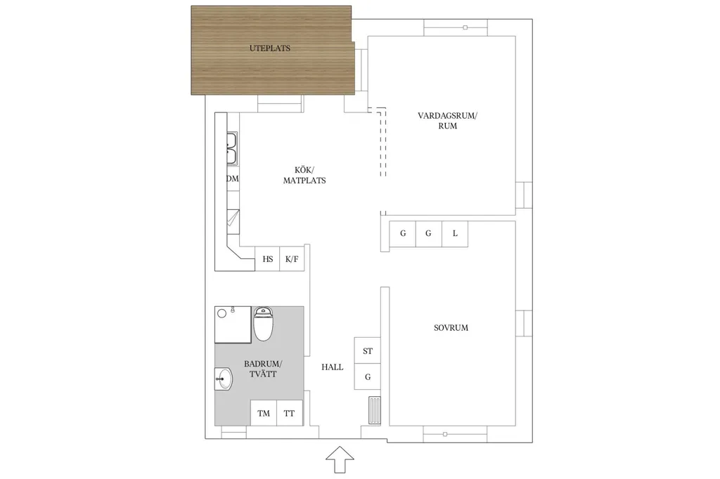 Plan - Modern Apartment with West Terrace in Östra Torn, Lund