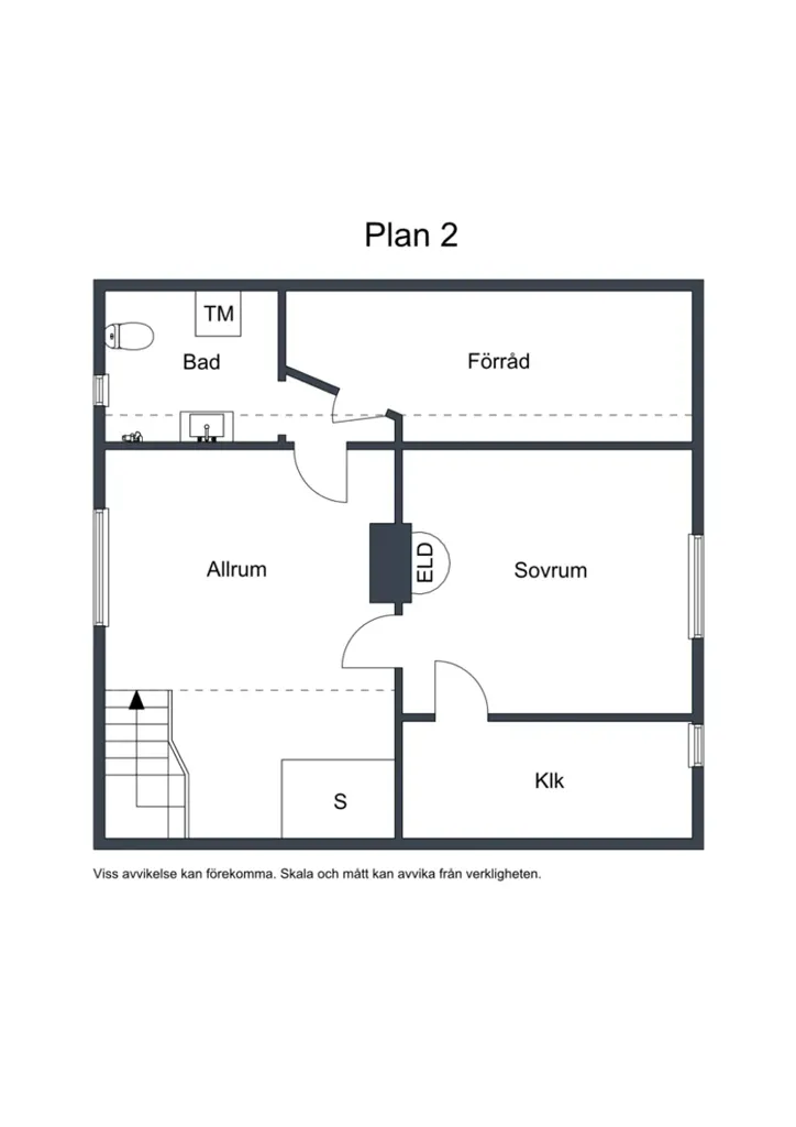 Plan - Charming 1½-Floor Villa with Garden in Gislaved