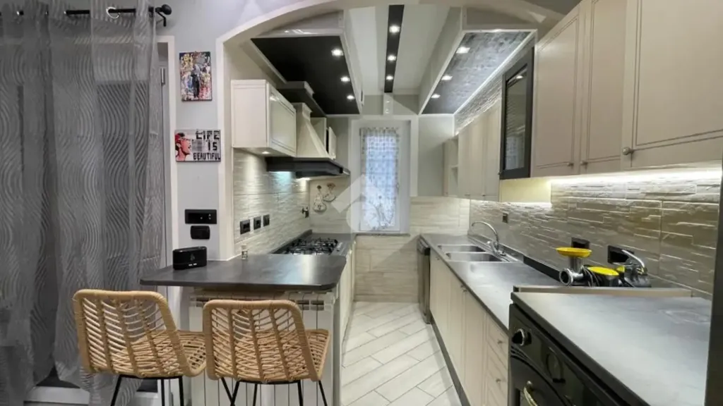 Köök - Apartment with Garden in Rivalta Di Torino