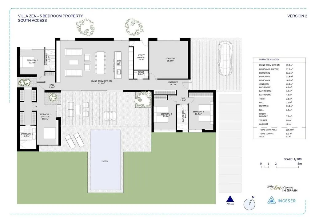 Plaan - New 5-Bedroom Villa with Pool in Murcia