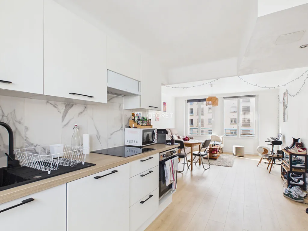 Köök - Renovated Apartment with Garage in Quimper