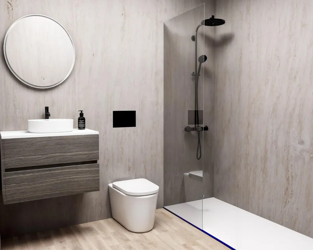 Salles de bain - 2-Bedroom Apartment with Pool in Finestrat