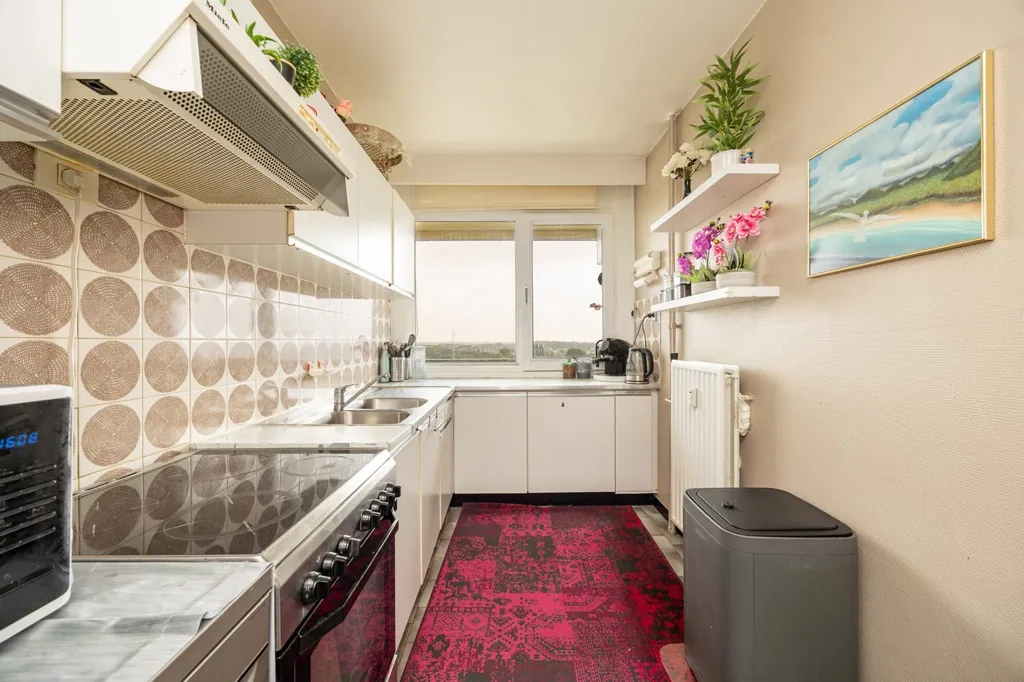 Köök - Apartment with Garden View in Bosuil
