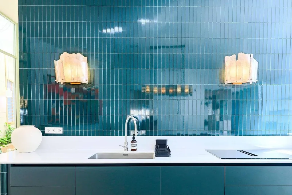 Köök - Luxury Apartment with Interior Garden in Madrid