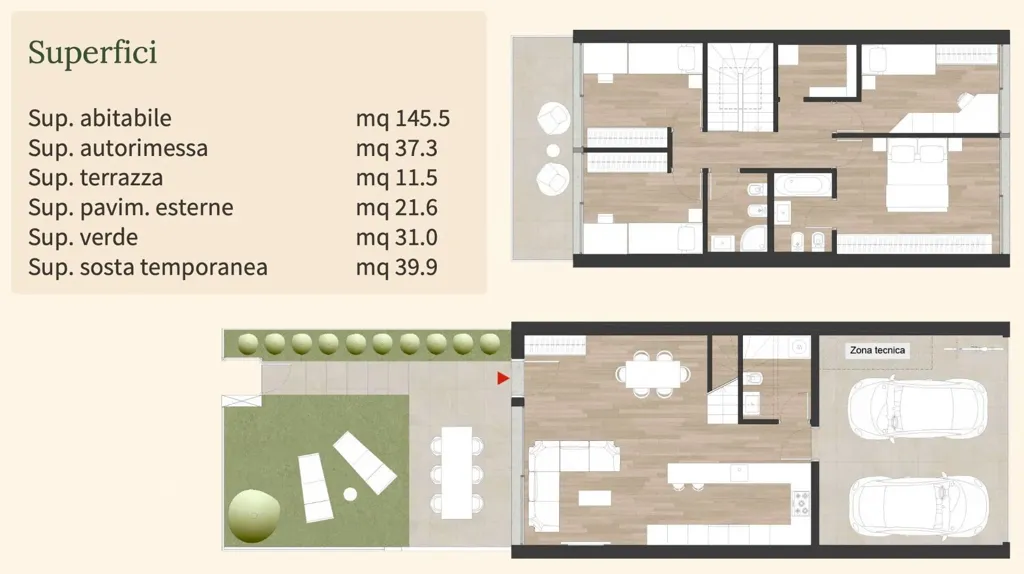 Modern Townhouse with Mountain View in Manno
