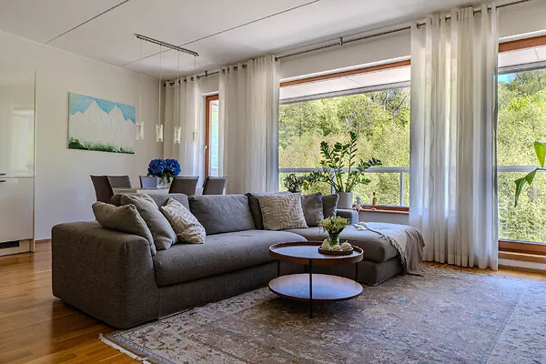 Séjour - Apartment with Sea View in Viimsi Centre