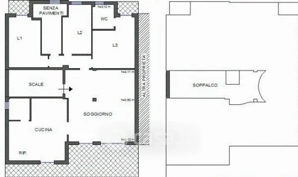 Plaan - Studio Apartment in Construction, Via Palermo, Cutro