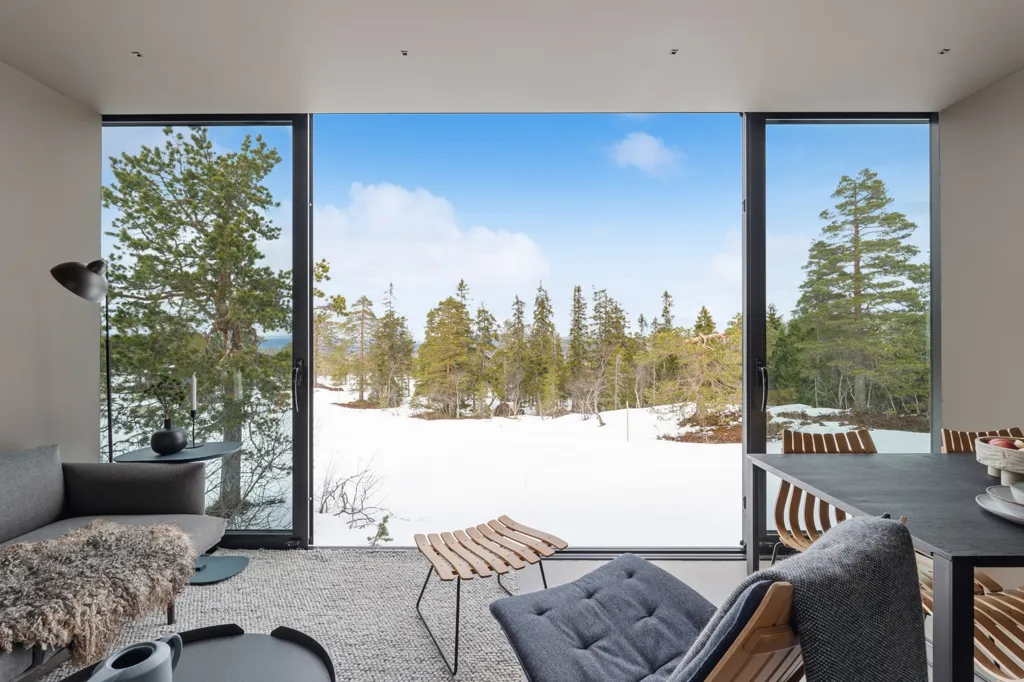 Séjour - Architect-Designed Cabin with Ski Access in Omgi Blefjell