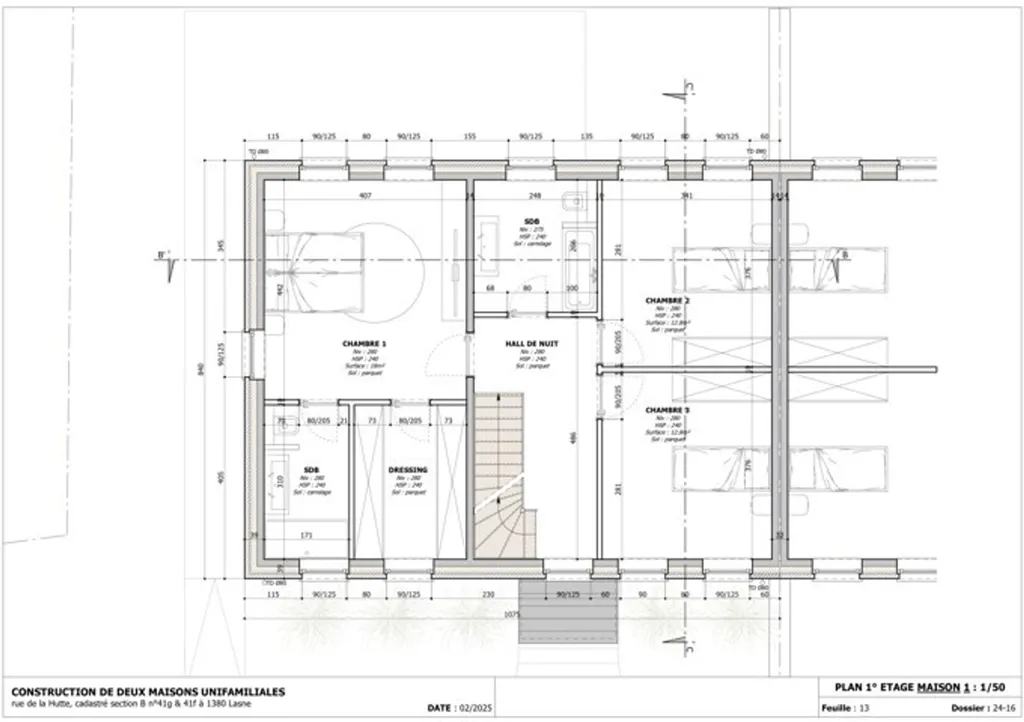 Floor Plan - New Low-Energy Villa with Terrace in Lasne