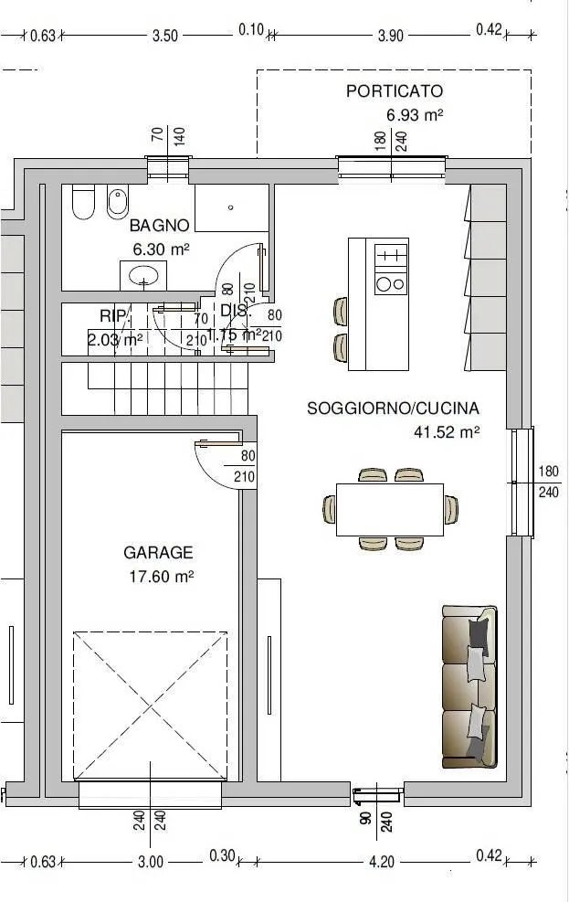 Plan - New Villa with Balcony in Borgo Virgilio