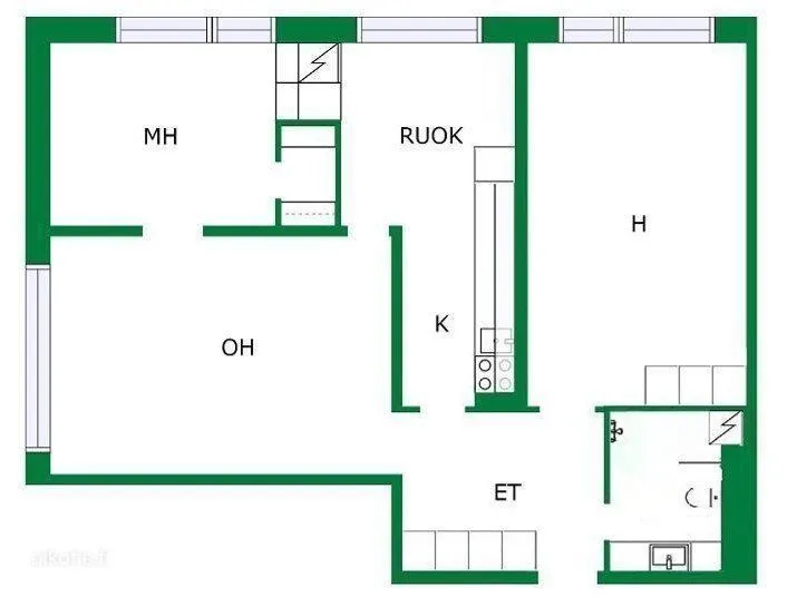 Plan - Penthouse Flat with Sauna in Oulu