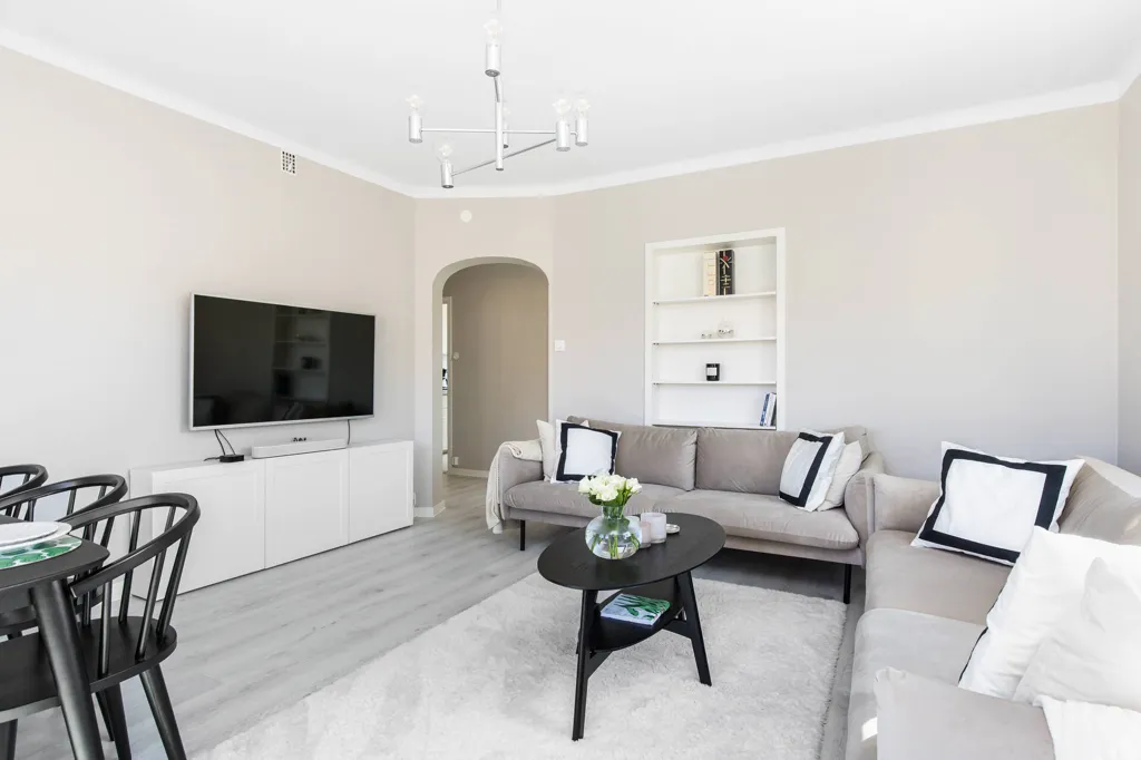 Séjour - Stylish Apartment with Balcony in Central Strängnäs