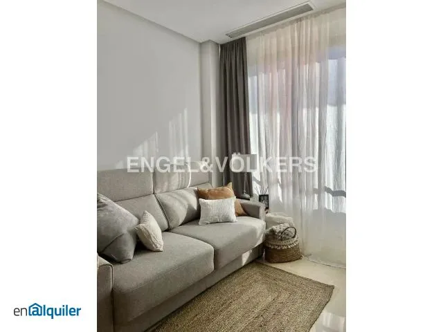 Living Room - Furnished Flat with Pool in Moncloa-Aravaca