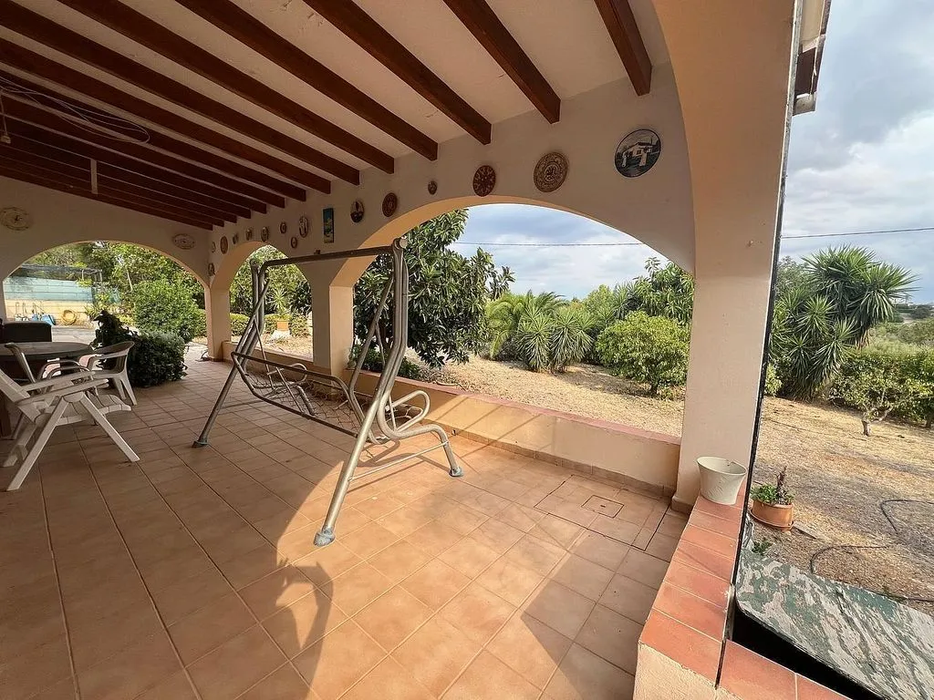 Terrass - Rustic House with Pool in Reis Catòlics