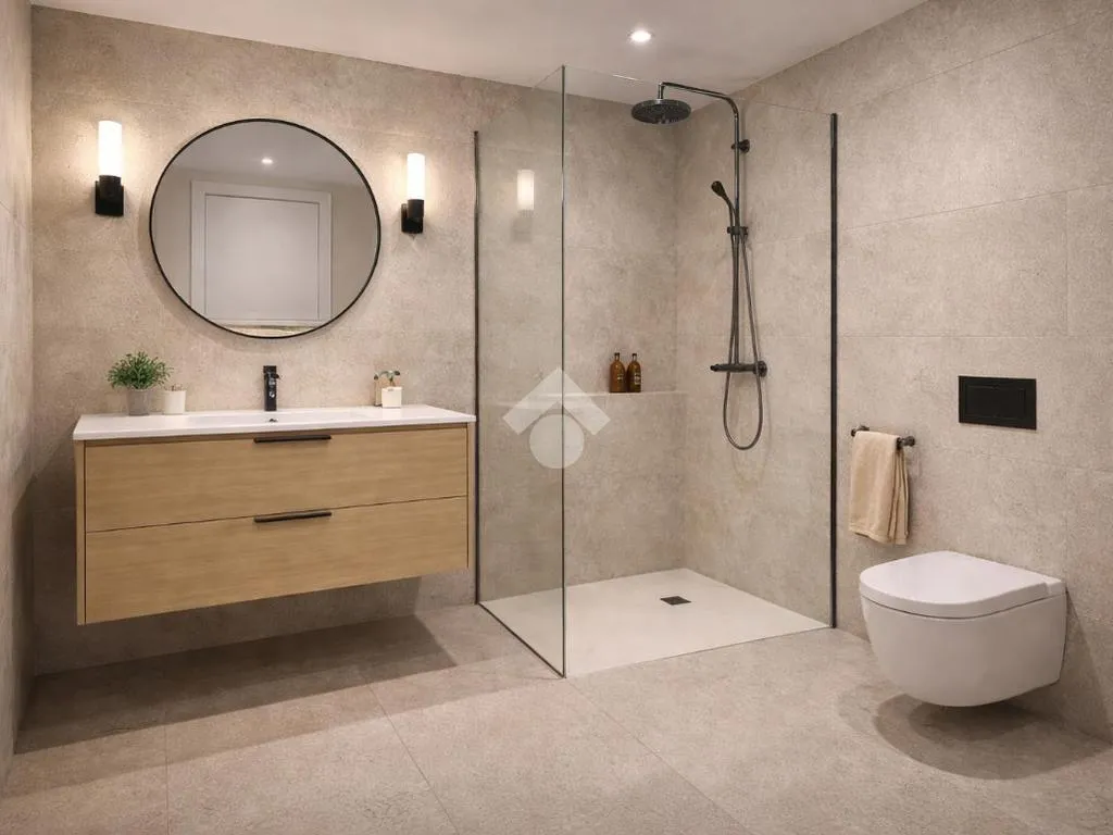 Salles de bain - Attico with Private Solarium in Sorbolo