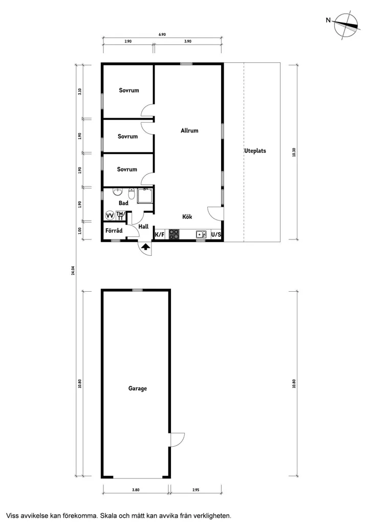 Plaan - Contemporary Villa with Garden in Ljung