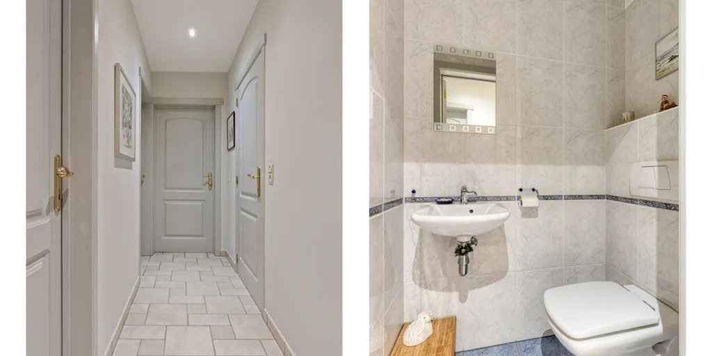 Salles de bain - Appartement avec Terrasse et Garage à Schoten