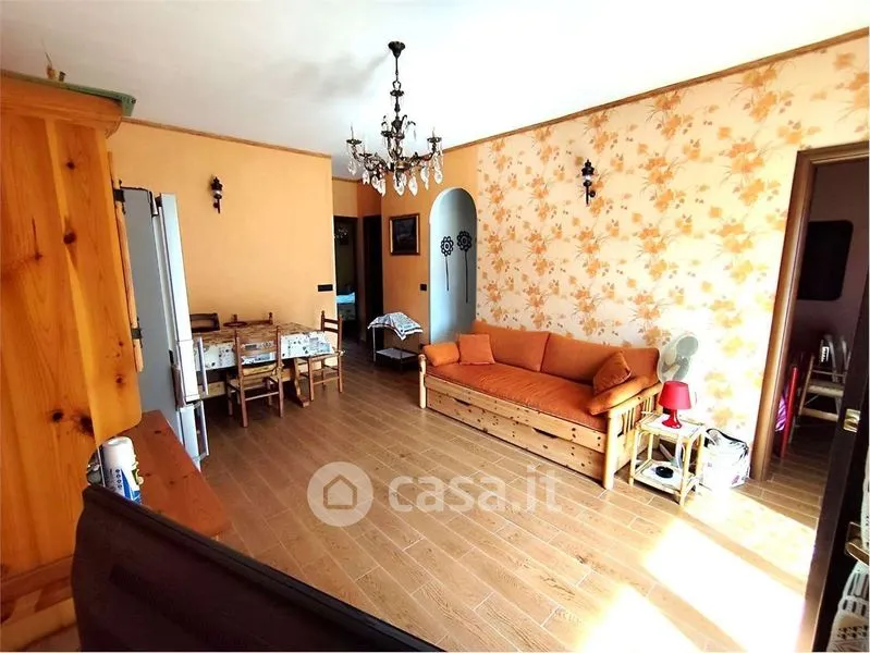 Living Room - Rearranged Apartment with Mountain View in Saint-Vincent