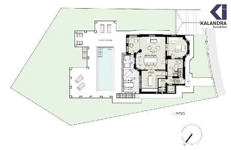 Floor Plan - Classical Altbau Villa with Terrace in Gersthof