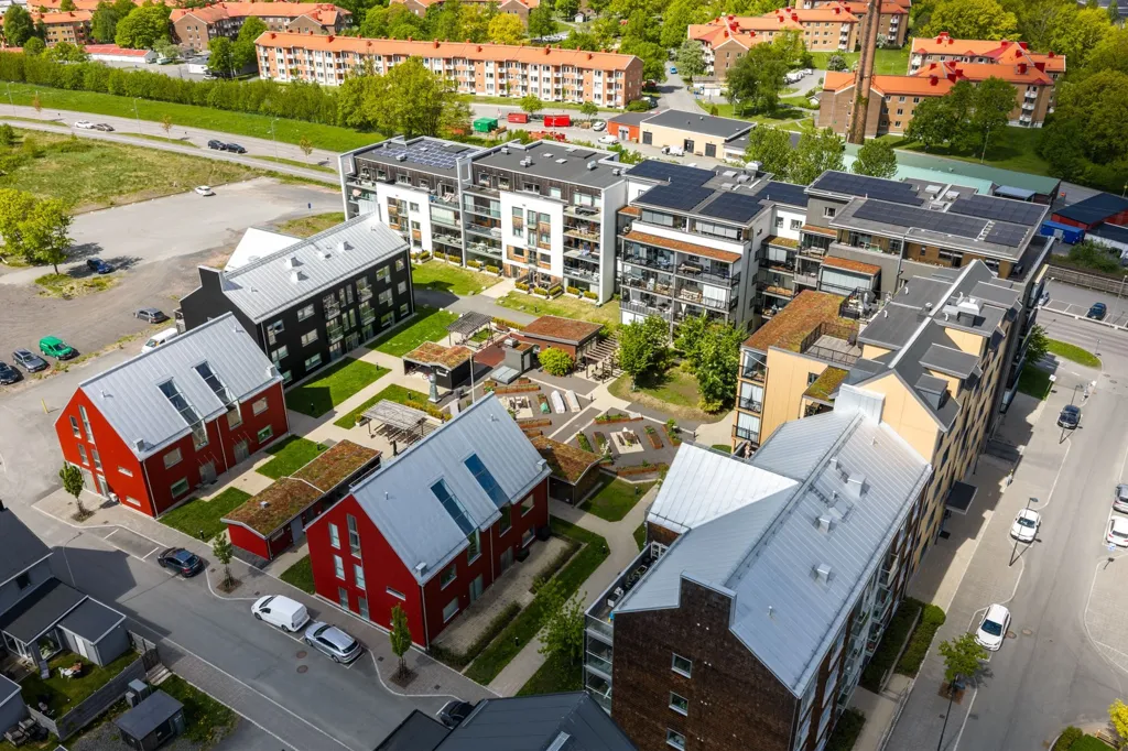 Vista aerea - Modern Studio with Balcony in Jönköping