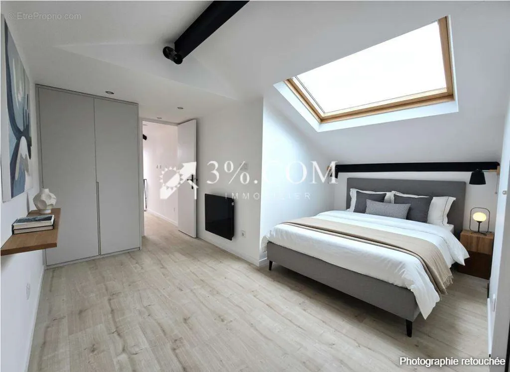 Chambres - Loft Lumineux avec Parking à Tourcoing