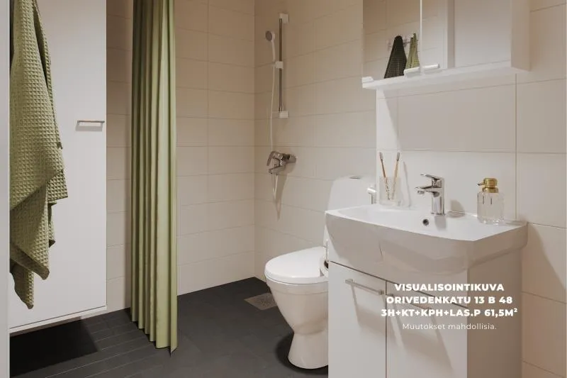 Vannitoad - Modernised Apartment with Balcony in Hervanta, Tampere