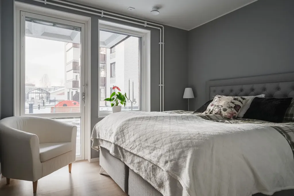 Chambres - Modern Flat with Balcony in Central Skellefteå