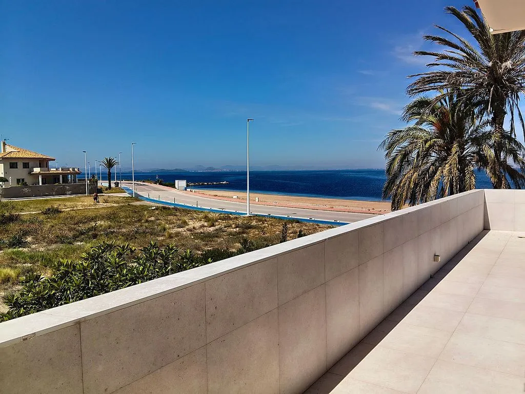 Terrace - Chalet with Pool and Sea View in La Manga