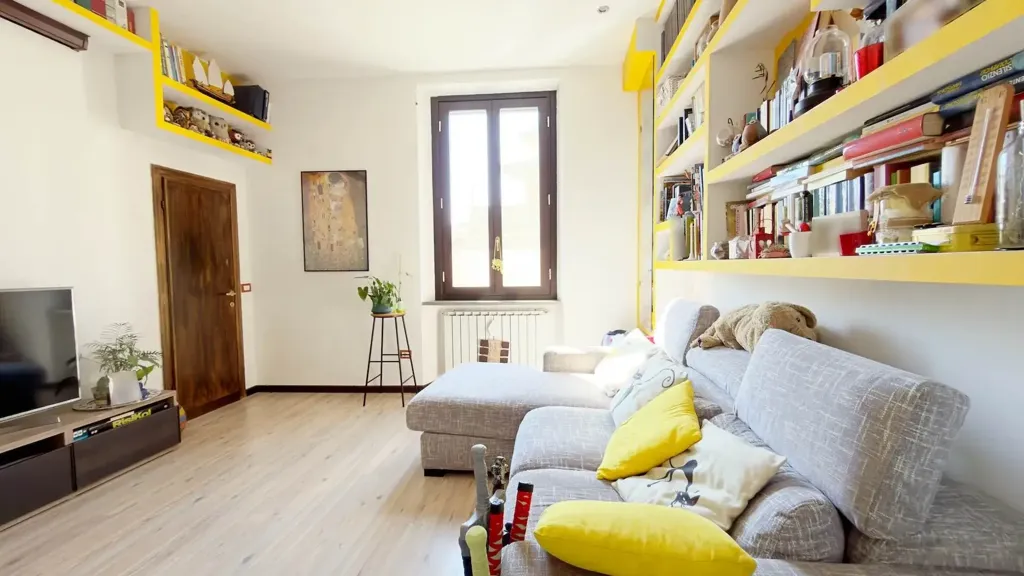 Séjour - Rustic-Style Flat with Balcony in Florence