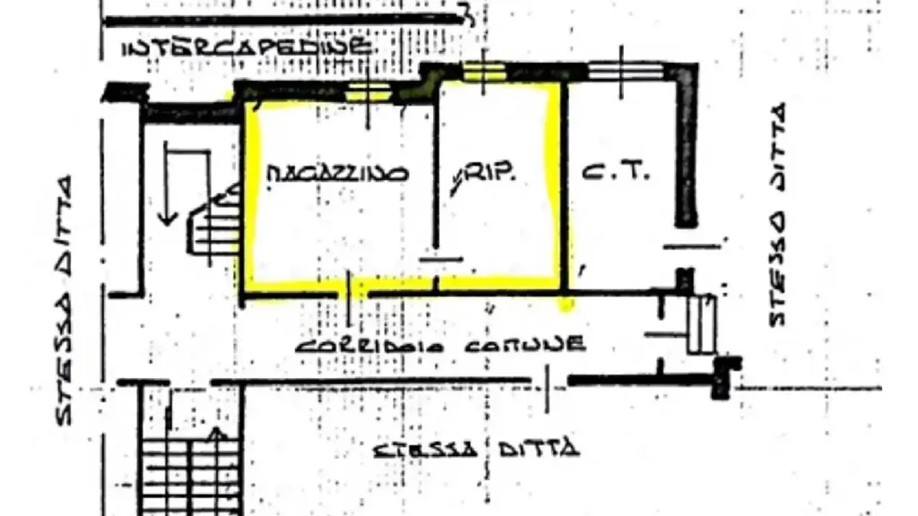 Plan - Apartment with Terraces in Pecetto Torinese