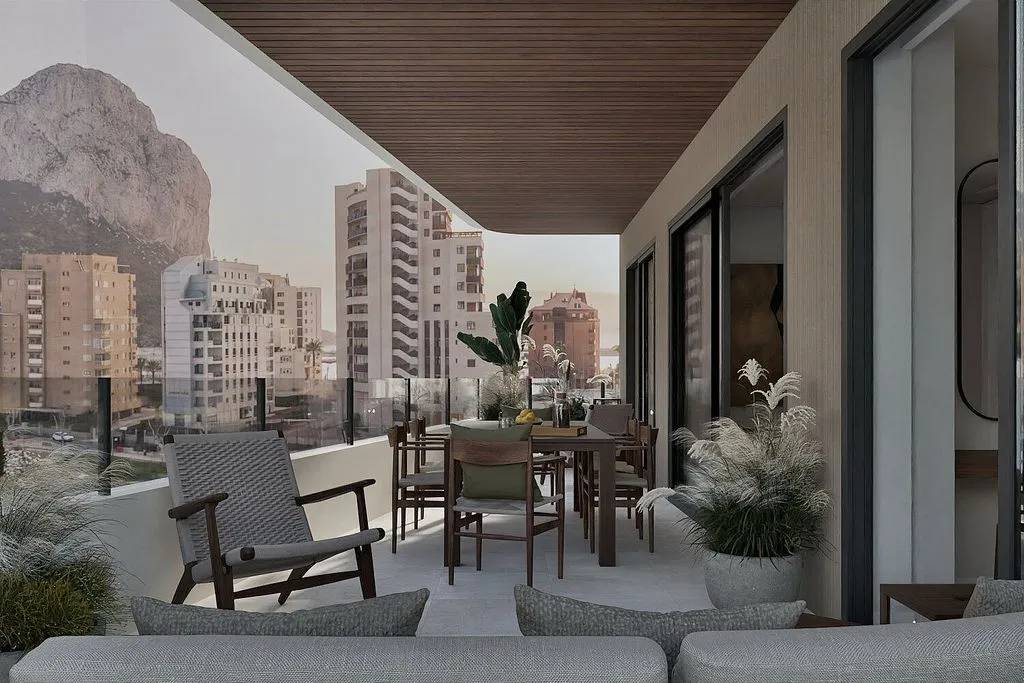 Terrasse - Apartment with Pool and Terrace in Playa Fossa