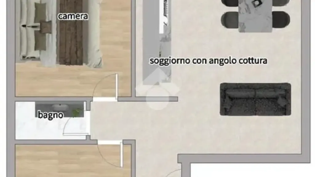 Plan - Modernised Apartment with Balcony in Campomarino
